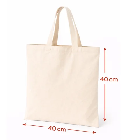 Bolsa de manta natural de 40 × 40 cm, fotografía de estudio de Bee Bags